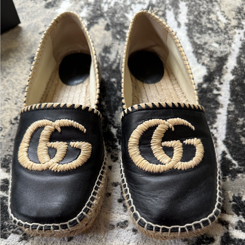 AUTH Gucci GG Microguccisima Espadrilles - Size 8.5 - Picture 3 of 10